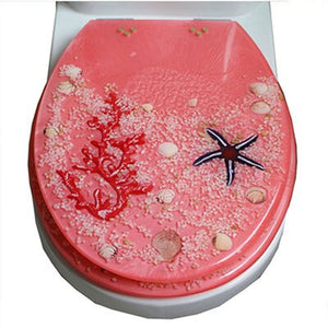 Abattant WC en résine sable rose