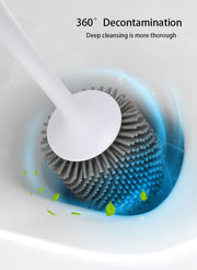 Brosse WC murale Silicone grise