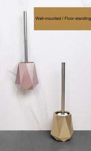 brosse wc design silicone rose
