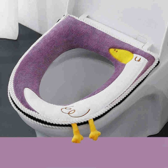 Tapis de wc original oie violet