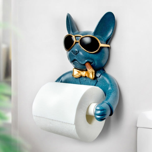 Porte papier toilette original chien bleu